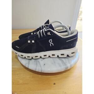 On Cloud 6 Running Shoes Sneakers Men 9 Midnight Blue White 3MF10070692